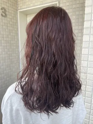 セミロング カラー パーマ 🎀レイヤー/パーマ カラー/ai🎀のヘアスタイル