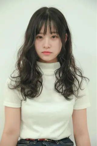 セミロング カラー パーマ ヘアアレンジ メンズ キッズ ネイル マツエク・マツパ EnBlesS西宮 マンツーマン神道有基のヘアスタイル