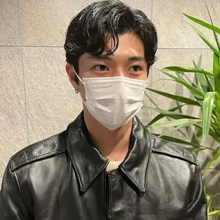パーマ メンズカット　文山 翔世のヘアスタイル