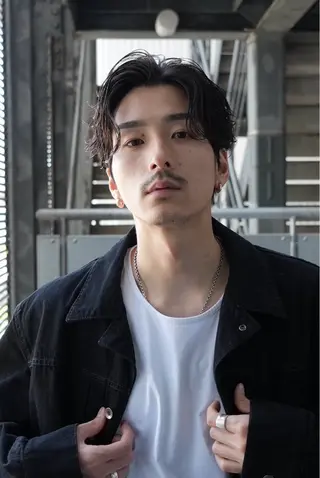 ミディアム カラー パーマ メンズ 似合わせカット /fifth富樫倭のヘアスタイル