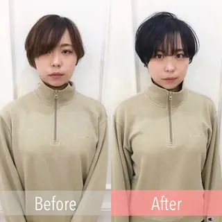 ショート カラー 大人可愛いショート＊ NoWL栗原隆成のヘアスタイル