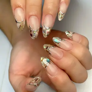 セミロング ネイル 下妻ネイルサロン/ 持ちの良いネイルのネイルデザイン