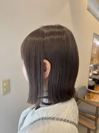 ミディアム カラー 頭皮×髪質改善 透明感カラー💎中村のヘアスタイル