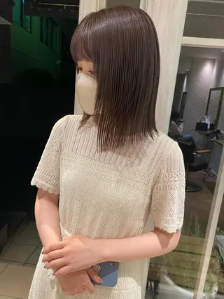 ミディアム saya/似合わせ /透明感カラーのヘアスタイル