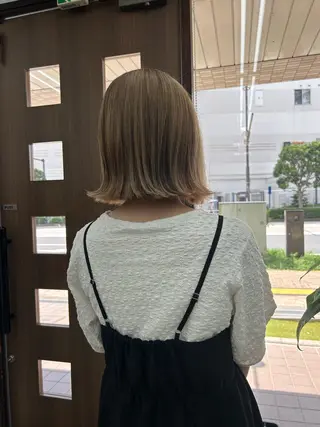 ミディアム ダブルカラー/韓国 ヘア/さわのあかねのヘアスタイル