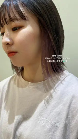 ミディアム カラー レイヤーカット /konomiのヘアスタイル