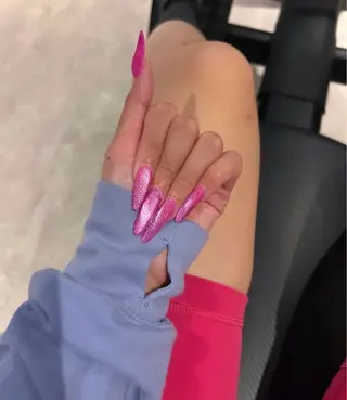 ネイル パープルピーチ ネイルのネイルデザイン