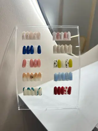 ネイル NON🎀韓国 シンプルワンホン🎀のネイルデザイン