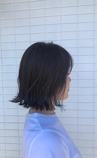 ミディアム 菊池 幹のヘアスタイル