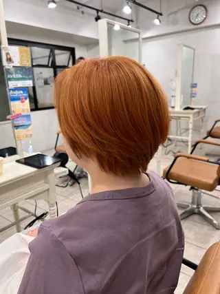 ショート カラー メンズカットグラデー ションカラー/ケイゴのヘアスタイル