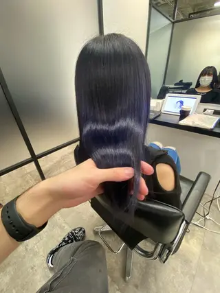 セミロング カラー 【艶髪×韓国風】 毛流れ職人 RYOのヘアスタイル