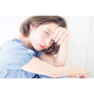 ミディアム カラー 内藤 達也のヘアスタイル