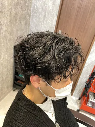 ショート カラー パーマ メンズ 🔥メンズ超特化🔥 青木海斗のヘアスタイル