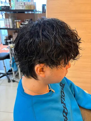 ミディアム カラー パーマ ヘアアレンジ メンズ キッズ 🫧Selene SHOGO🫧のヘアスタイル