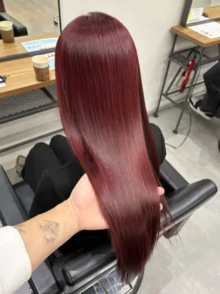 セミロング カラー KEISUKE🐶 カラー✨エクステのヘアスタイル