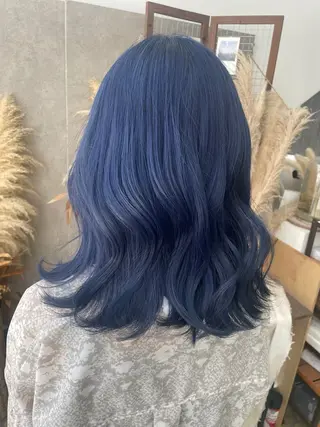 ミディアム カラー kaho/推しカラー /ブリーチ/エクステのヘアスタイル