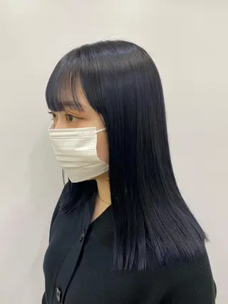 セミロング カラー stylist トモヤのヘアスタイル