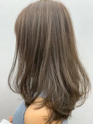 ミディアム カラー 縮毛矯正×髪質改善 店長　DAITOのヘアスタイル