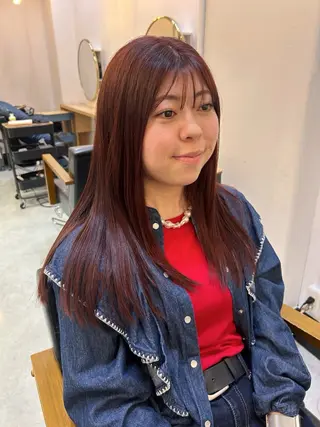 ロング カラー CARICIA 白木 由里加/新栄のヘアスタイル