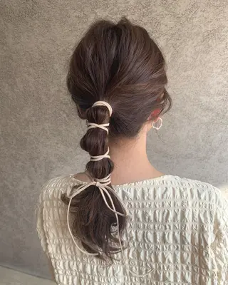 ロング カラー hub hair レイヤー/透明感のヘアスタイル