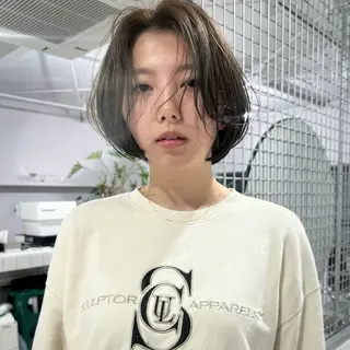 ショート 江坂/レイヤー/ボブ nacaのヘアスタイル