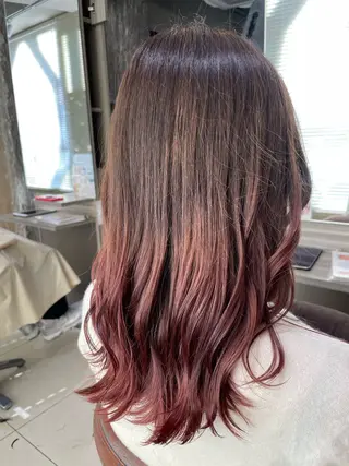 ロング カラー 透明感カラー& メンズアイブロウ専門のヘアスタイル