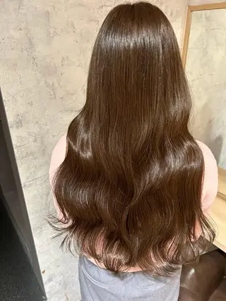 セミロング カラー 🎀レイヤー・艶カラ ー🎀YUMEKAのヘアスタイル