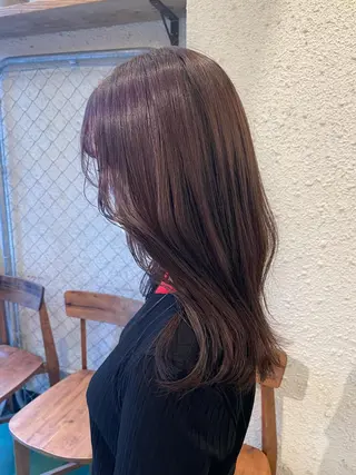 セミロング カラー hazuki 🌝のヘアスタイル