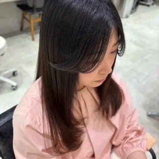 ロング カミヤ ミウのヘアスタイル
