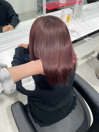 セミロング カラー 履歴修正屋さん／ ブロンド／ホワイトのヘアスタイル