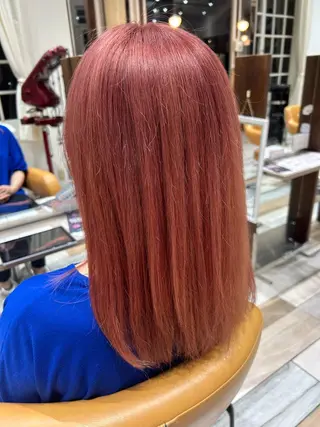 セミロング カラー 荒木 友那のヘアスタイル