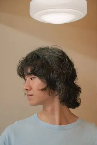 ミディアム カラー パーマ メンズ 🔗メンズサロン🔗 Kieのヘアスタイル