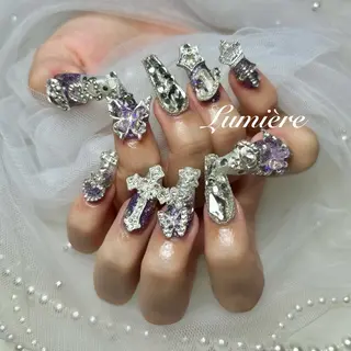 ネイル Lumière｜ ロング｜ワンホンのネイルデザイン