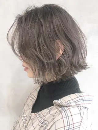 ミディアム カラー パーマ ヘアアレンジ ITbyALBUM 中野店のヘアスタイル