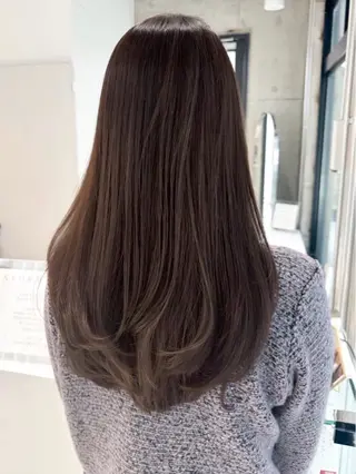 ロング カラー ハイライト/レイヤー 河原町/Manatoのヘアスタイル