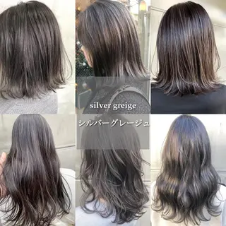セミロング カラー ヘアアレンジ 北間 寛哉のヘアスタイル