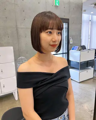 ショート カラー 暖色カラー/ピンク カラー/HARUKAのヘアスタイル