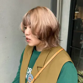 ショート カラー ひな🐥ハイトーン/ レイヤーカット🍀のヘアスタイル