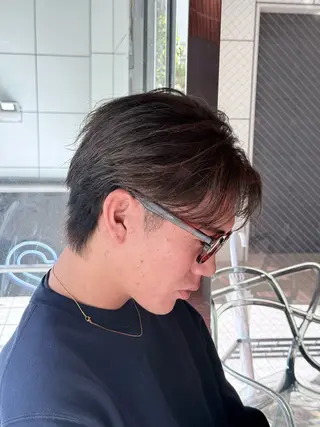 ミディアム アキト🌙 メンズ特化🔥のヘアスタイル