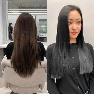 ロング 韓国風🤍 イワサキ　リコ🍒のヘアスタイル
