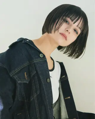 セミロング カラー 🧸艶々韓国ヘア 🧁mizunaのヘアスタイル