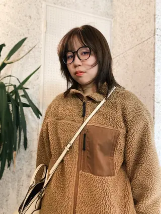 ミディアム カラー KOOKI スティードトーキョーのヘアスタイル