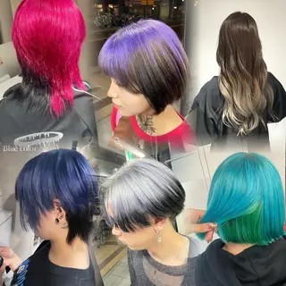 ショート カラー 🩵ハイトーン/ レイヤーYUZU🩵のヘアスタイル