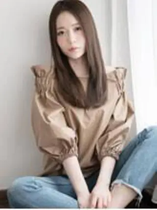 ロング カラー パーマ ヘアアレンジ ババ リョウゴのヘアスタイル