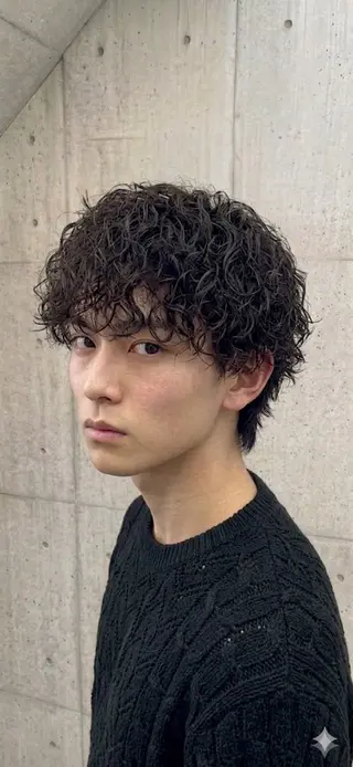 パーマ メンズ 🌀メンズパーマ🌀 カット💇こうせいのヘアスタイル