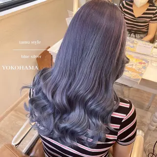 セミロング カラー シールエクステ横浜 🐏☁️miminaのヘアスタイル