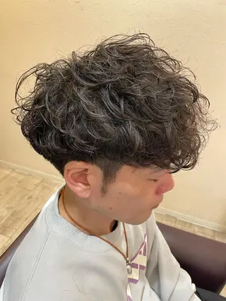 パーマ メンズ 仙台/メンズ/ フェザー/リョウのヘアスタイル