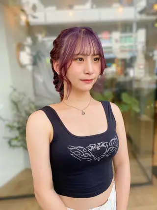 ミディアム カラー ブリーチ特化🌺★ あや🌵のヘアスタイル