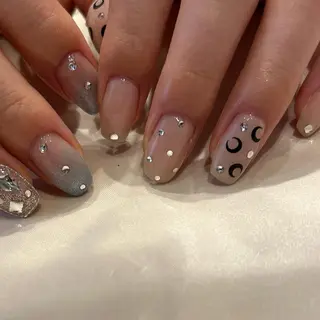 ネイル パラあり！フィルイン 美フォルムのネイルデザイン