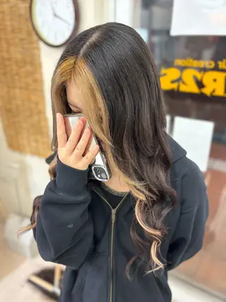 ロング 艶カラー🫧/シール エクステRYOKAのヘアスタイル